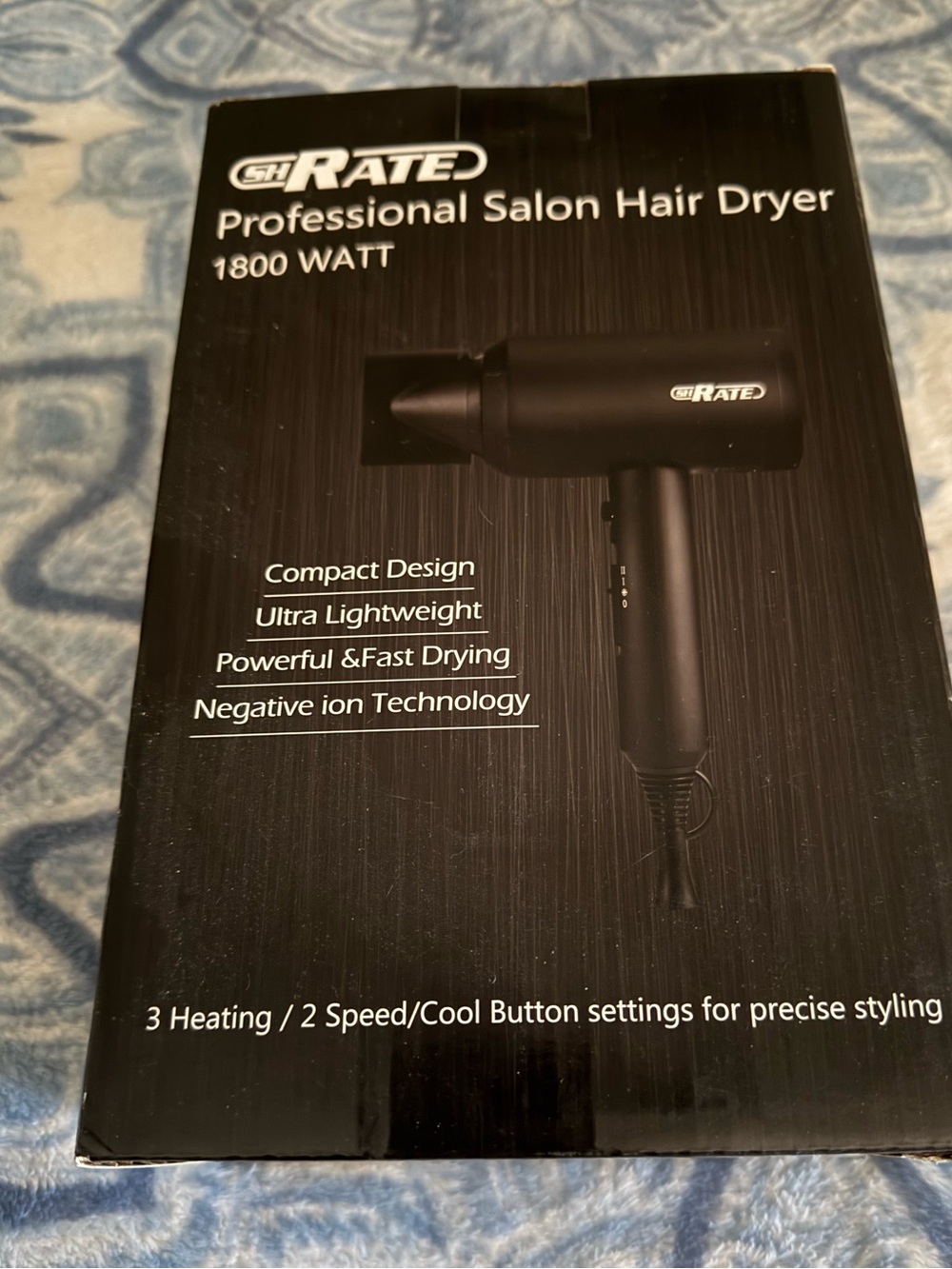 Professional Salon Hair Dryer 1800 Watt - Black NEW